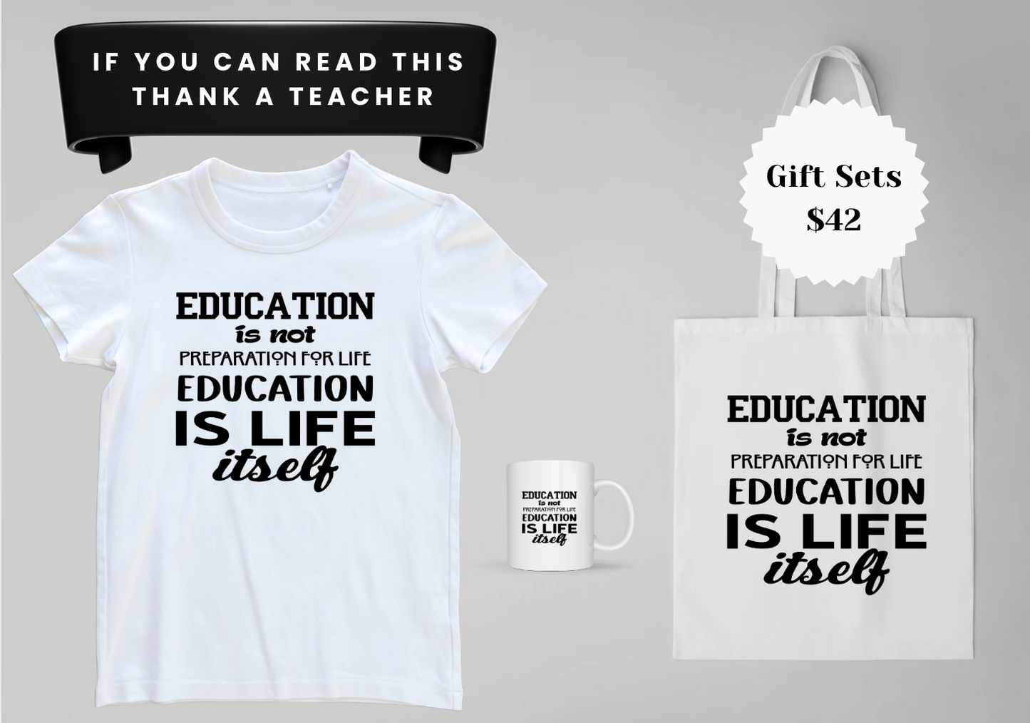 If You Can Read This Thank a Teacher Gift Set